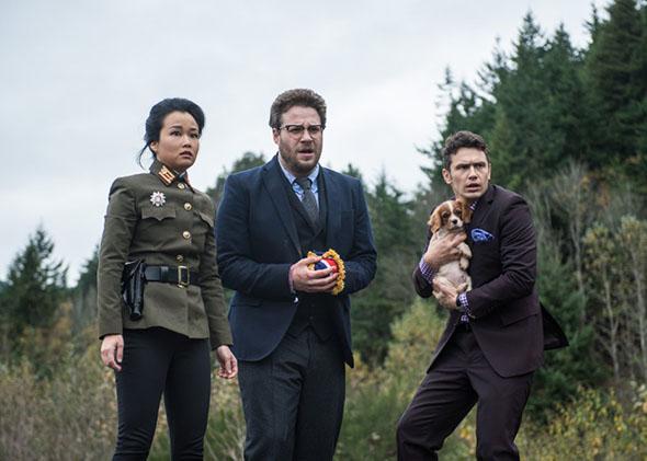 James Franco, Seth Rogen and Diana Bang in The Interview (2014)