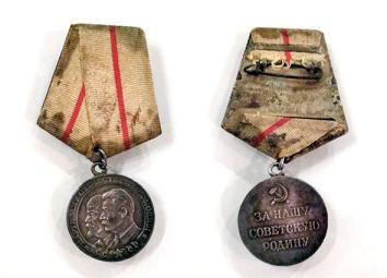 Arad’s Partisan Medal, First Degree, received for his service 