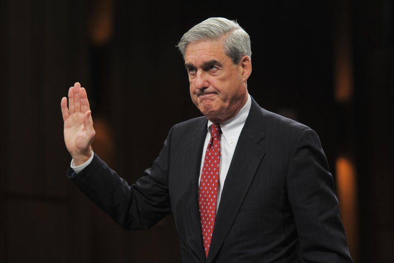 Robert Mueller during testimony to the Senate Judiciary Committee on Sept. 17, 2008.