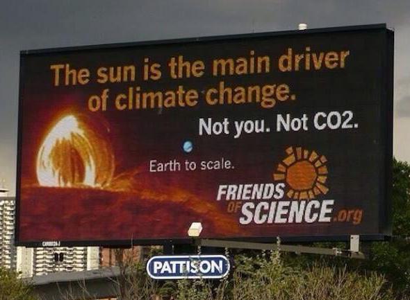 Friends of Science billboard