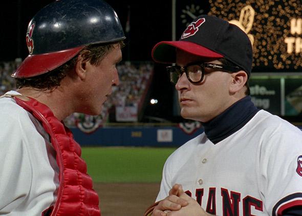 Charlie Sheen in Major League (1989).