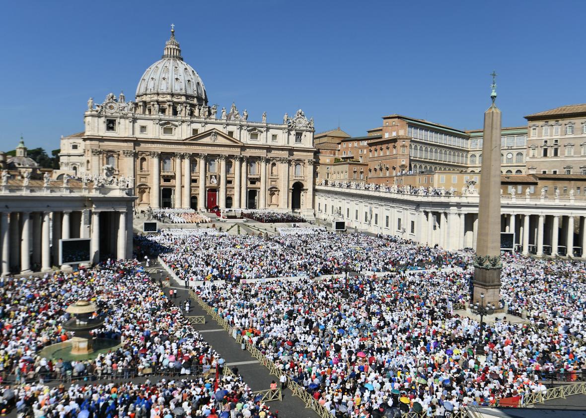 Pope Francis declares Mother Teresa a saint.