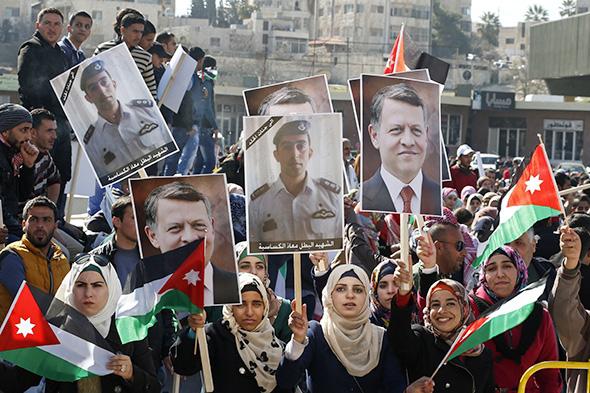 Jordanian protesters 