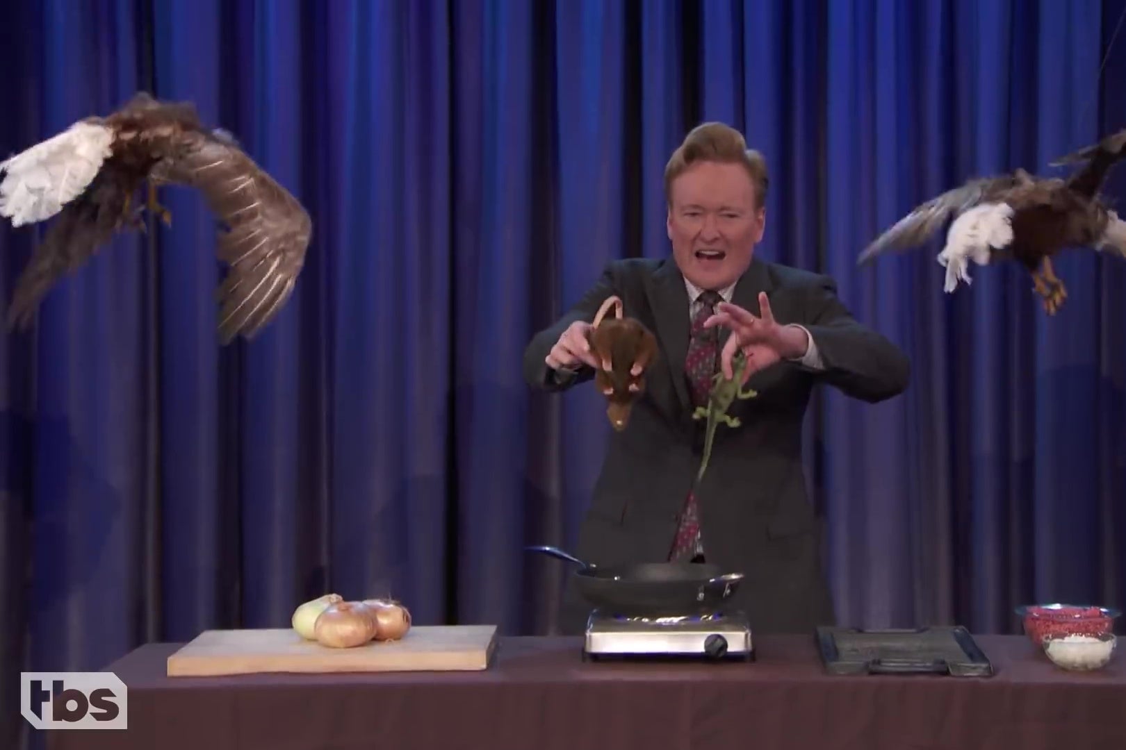 Conan O'Brien's silly Wahlburgers sketch has nothing to do with Donald  Trump and sometimes that's exactly what you're looking for.