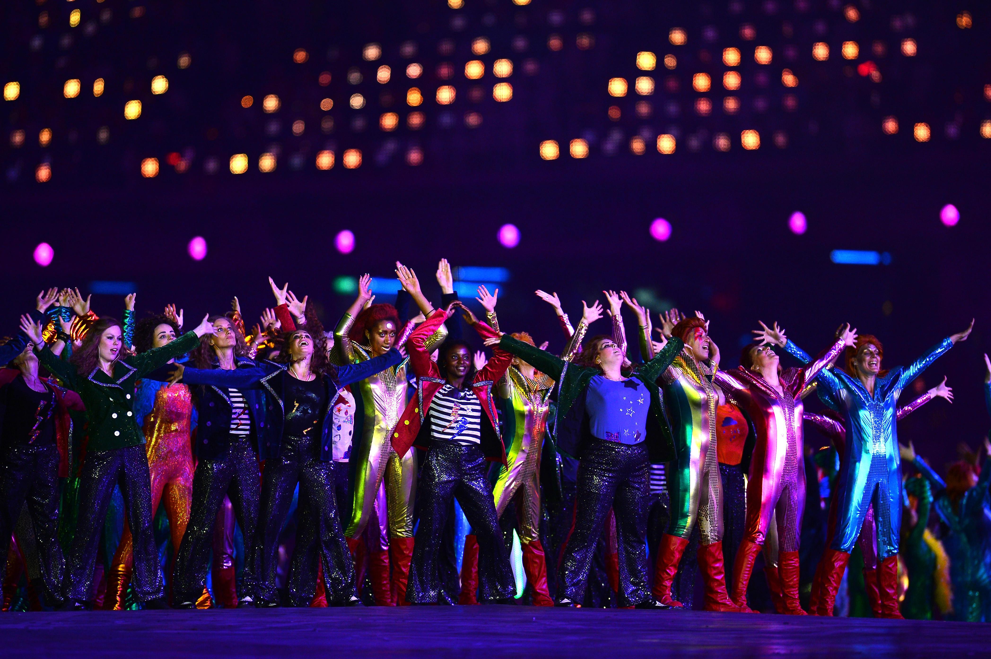 Dancing at the opening ceremony