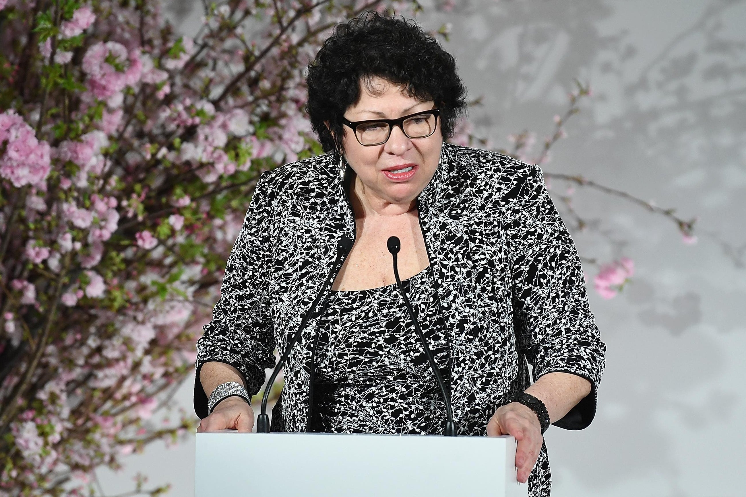 Sotomayor speaking at the UN.