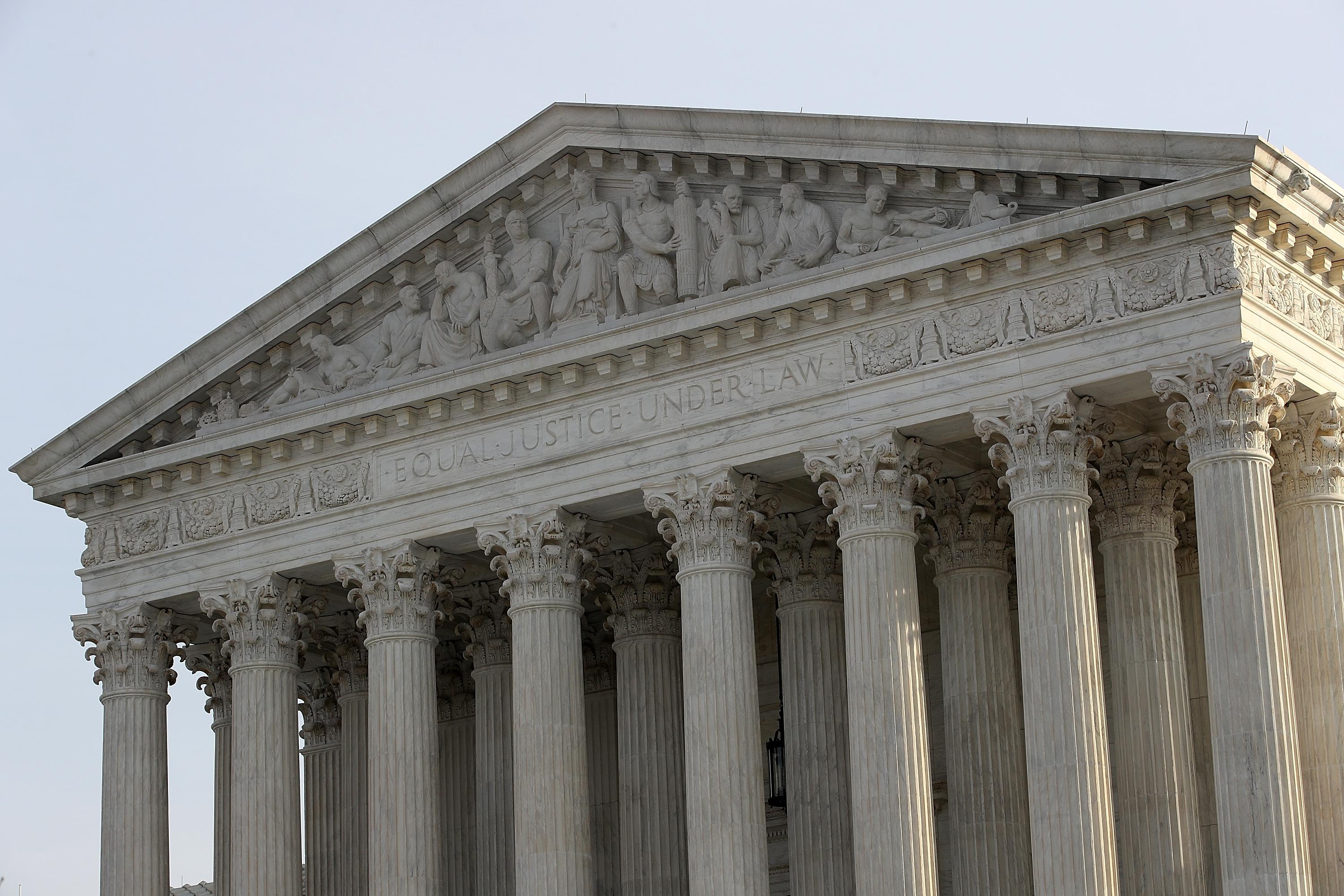 WASHINGTON, DC - DECEMBER 04:  The U.S. Supreme Court is shown on December 4, 2017 in Washington, DC.  The Supreme Court is scheduled to hear the Masterpiece Cakeshop v. Colorado Civil Rights Commission case tomorrow.  (Photo by Win McNamee/Getty Images)