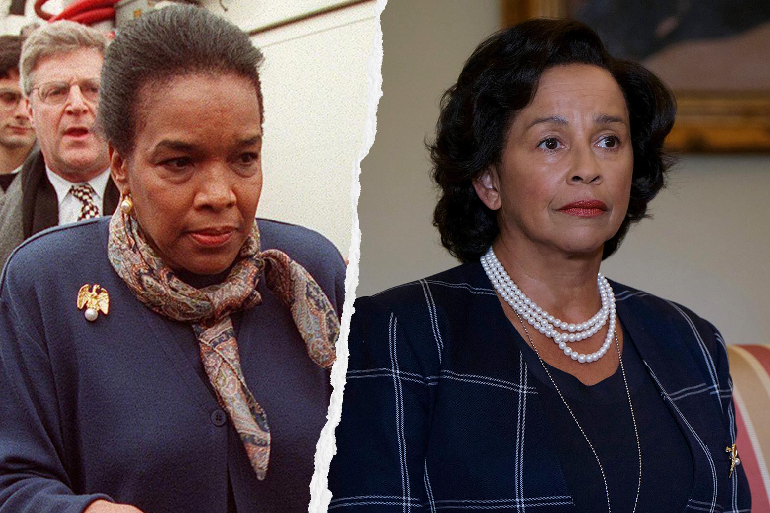 Betty Curie, and Rae Dawn Chong as Betty Currie in Impeachment: American Crime Story.