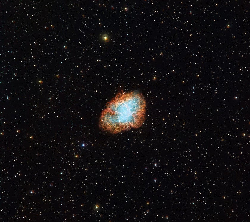 Crab Nebula: With distance comes perspective.