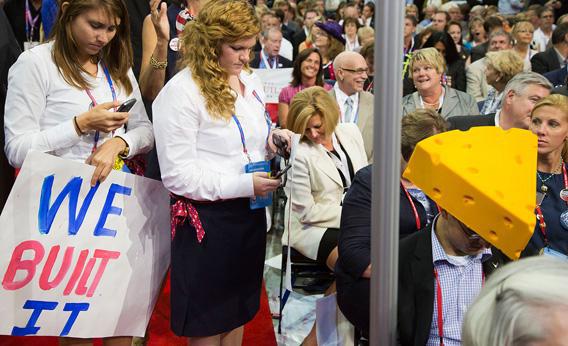 Attendees at the 2012 Republican National Convention in Tampa, Fla.