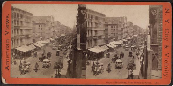 Broadway, from Houston Street, 1860.