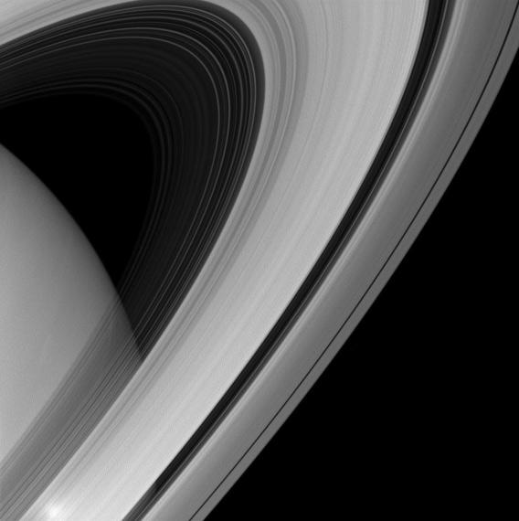 Saturn and its rings.