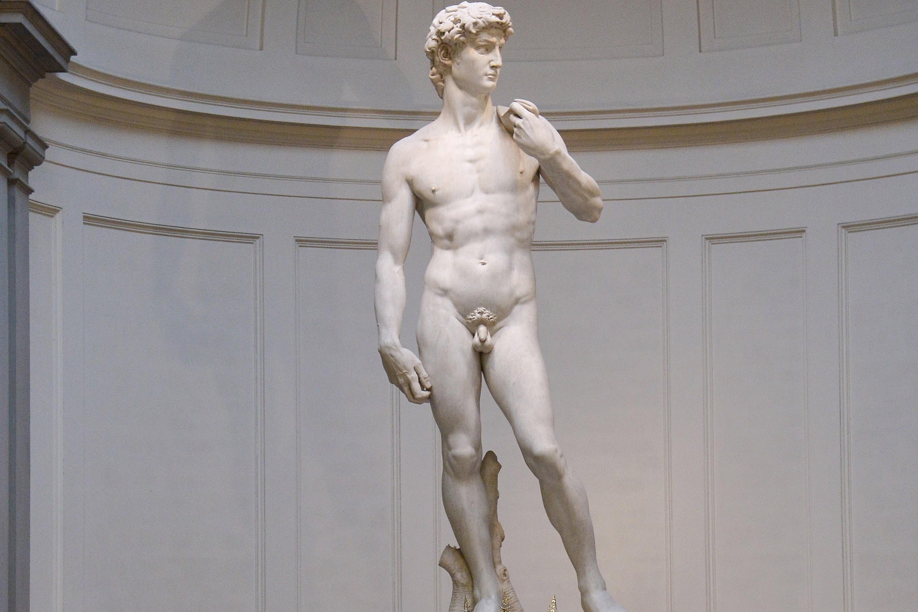 The statue of David by Michelangelo.