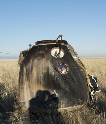 Landing of Soyuz TMA-09M with ESA astronaut Luca Parmitano.