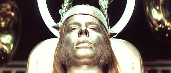 Yes keyboarder Rick Wakeman as Thor in the 1975 film Lisztomania.