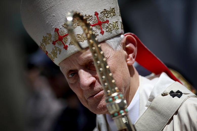 A close-up photo of Wuerl in his clerical clothing