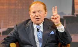 US gaming tycoon Sheldon Adelson during a press conference at the Marina Bay Sands complex in Singapore on June 23, 2010. 