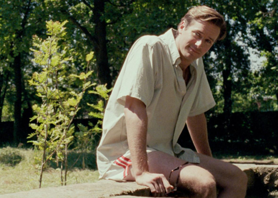 Call Me By Your Name Peche Armie Hammer's Call Me by Your Name peach scene.