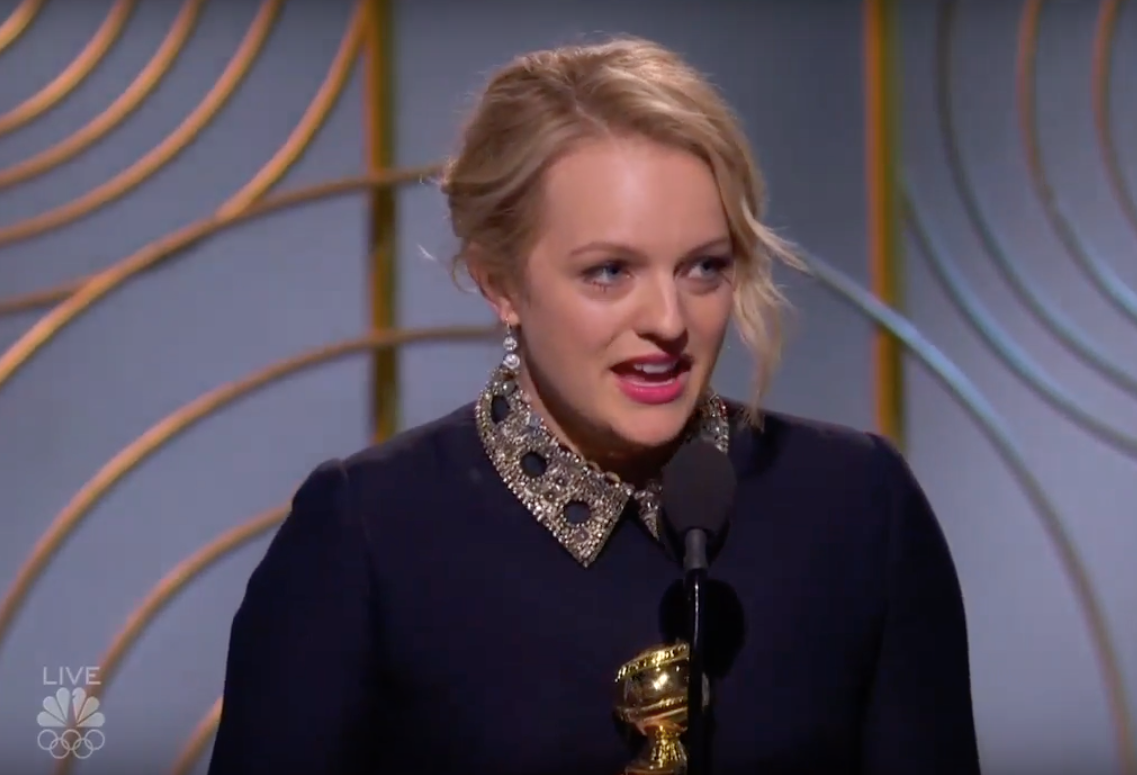 Elisabeth Moss Quotes Margaret Atwood In Golden Globes Speech.