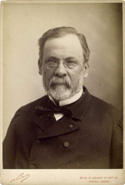 Portrait of French scientist Louis Pasteur in mid-career.
