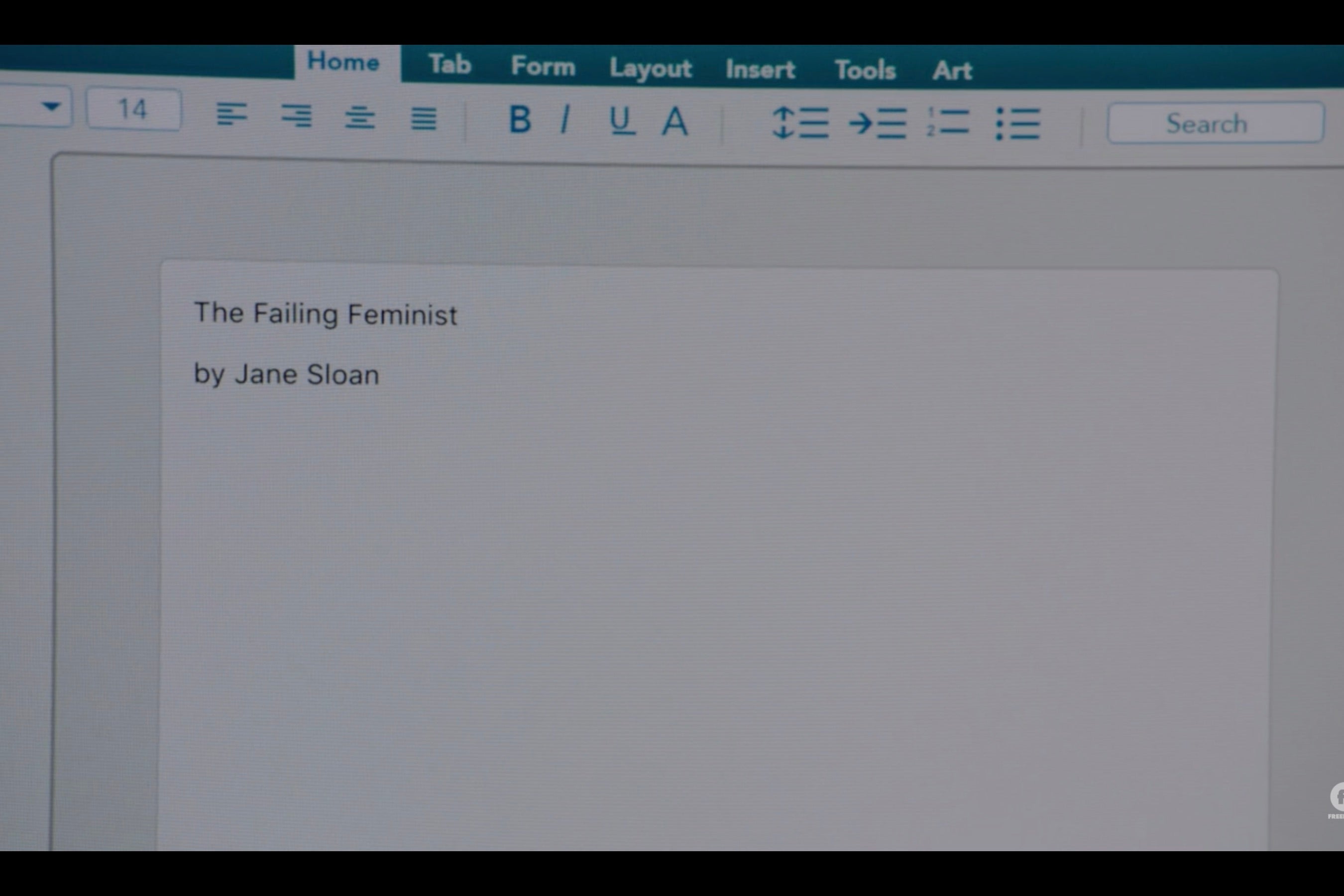 "The Failing Feminist"