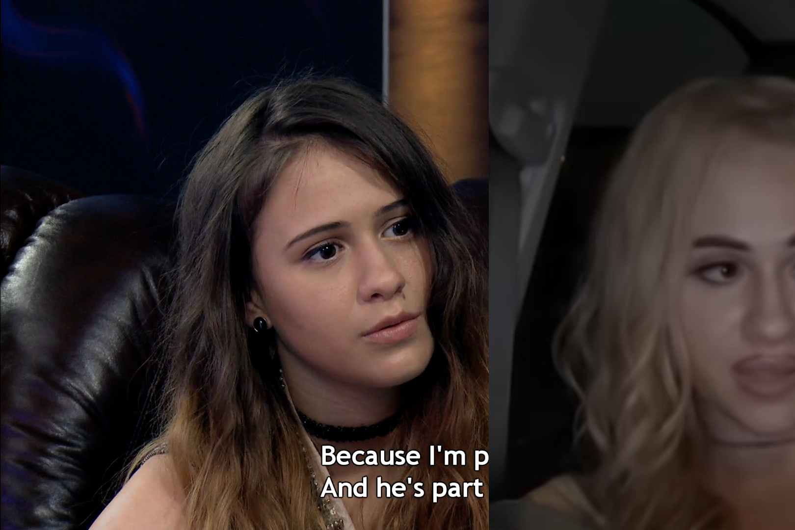 Both actresses look similar, with long brown hair, large brown eyes, a slender build