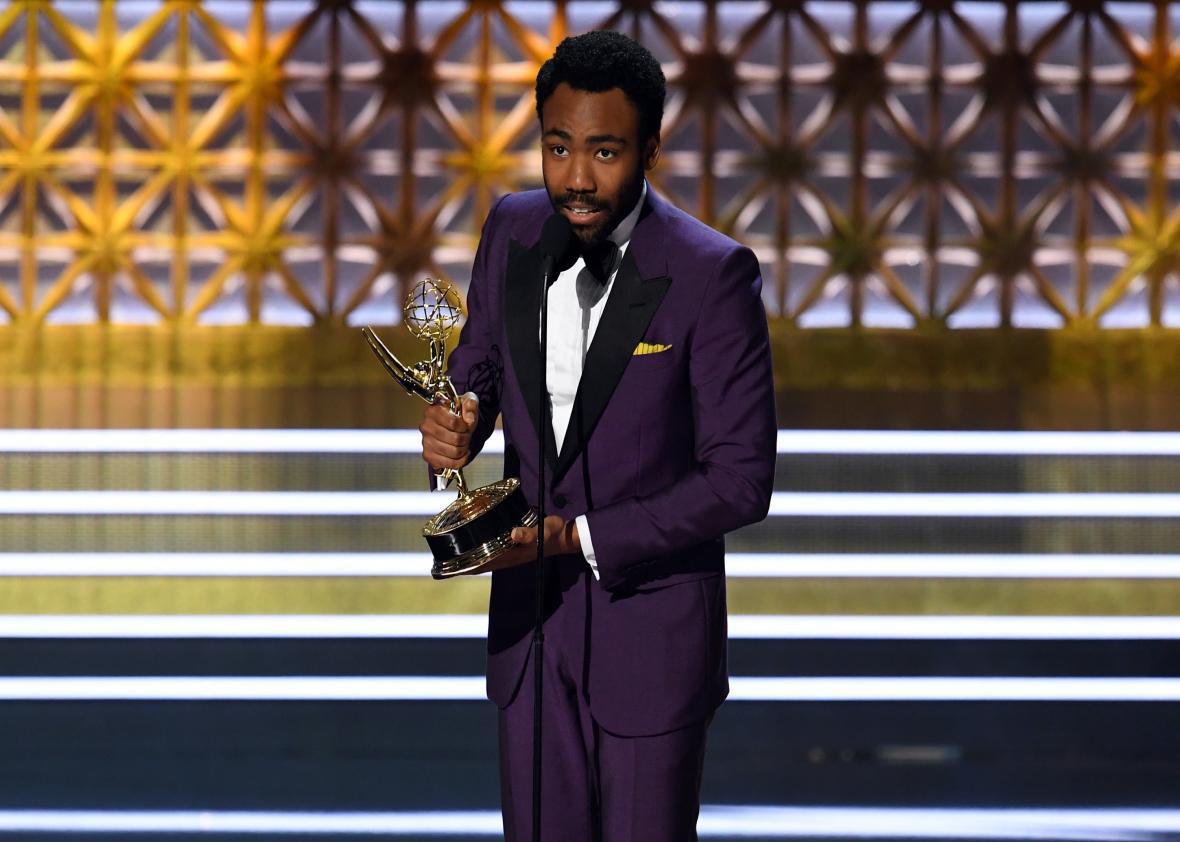 Donald Glover won for both directing and acting in Atlanta.