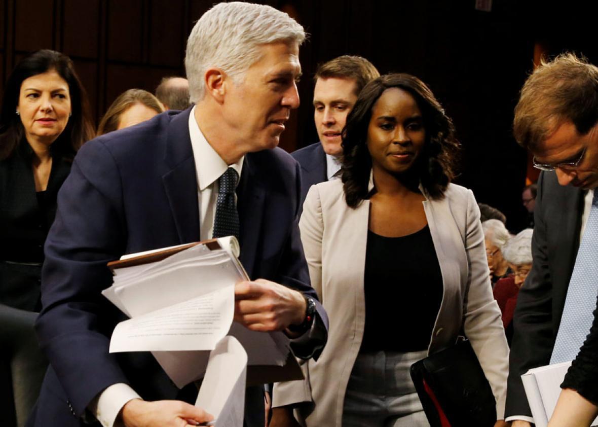 U.S. Supreme Court nominee judge Neil Gorsuch.
