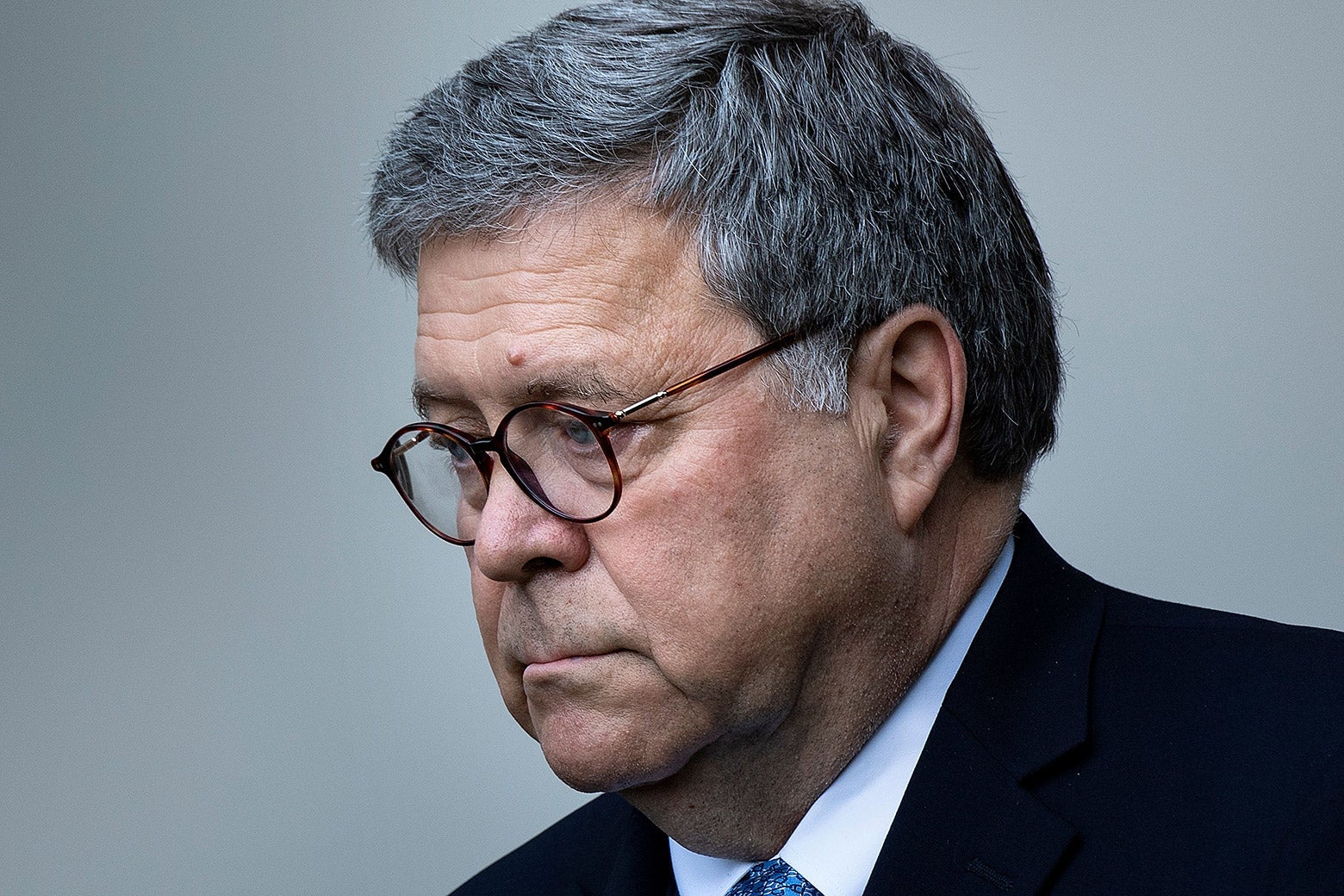 William Barr in the Rose Garden at the White House on July 11.