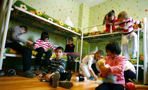 Russian orphan children