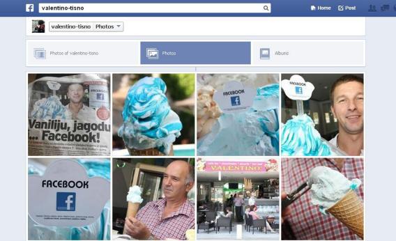 A Croatian ice cream shop came up with a flavor called Facebook. It's drenched in blue syrup.