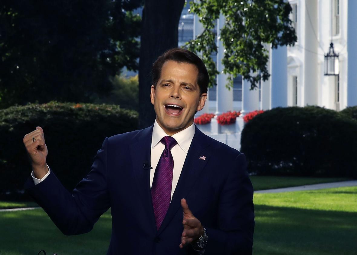 On his first day, Anthony Scaramucci promised less “palace intrigue”