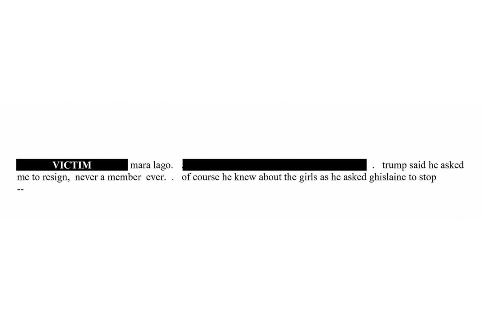 The contents of another one of Epstein's emails.