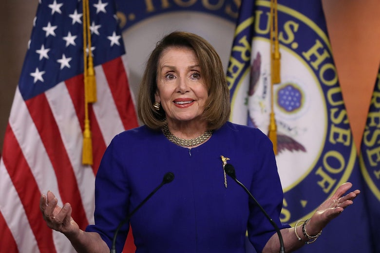Speaker of the House Nancy Pelosi speaks during her weekly press conference on Feb. 7, 2019 in Washington, DC.