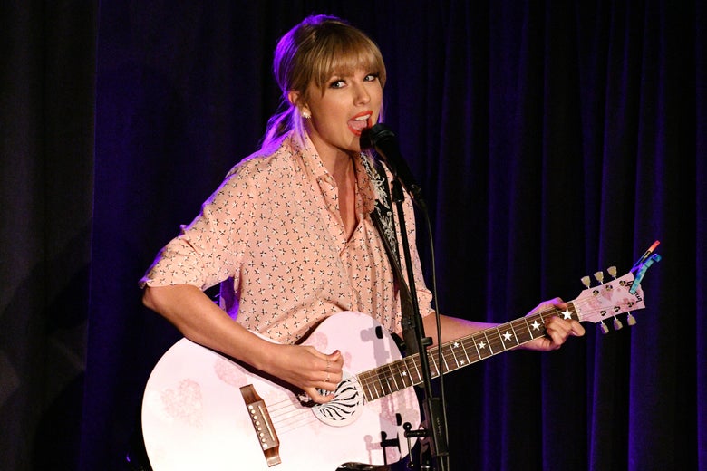 Taylor Swift performs at AEG and Stonewall Inn’s pride celebration.