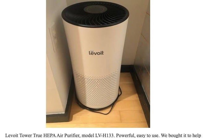 A Levolt air purifier.