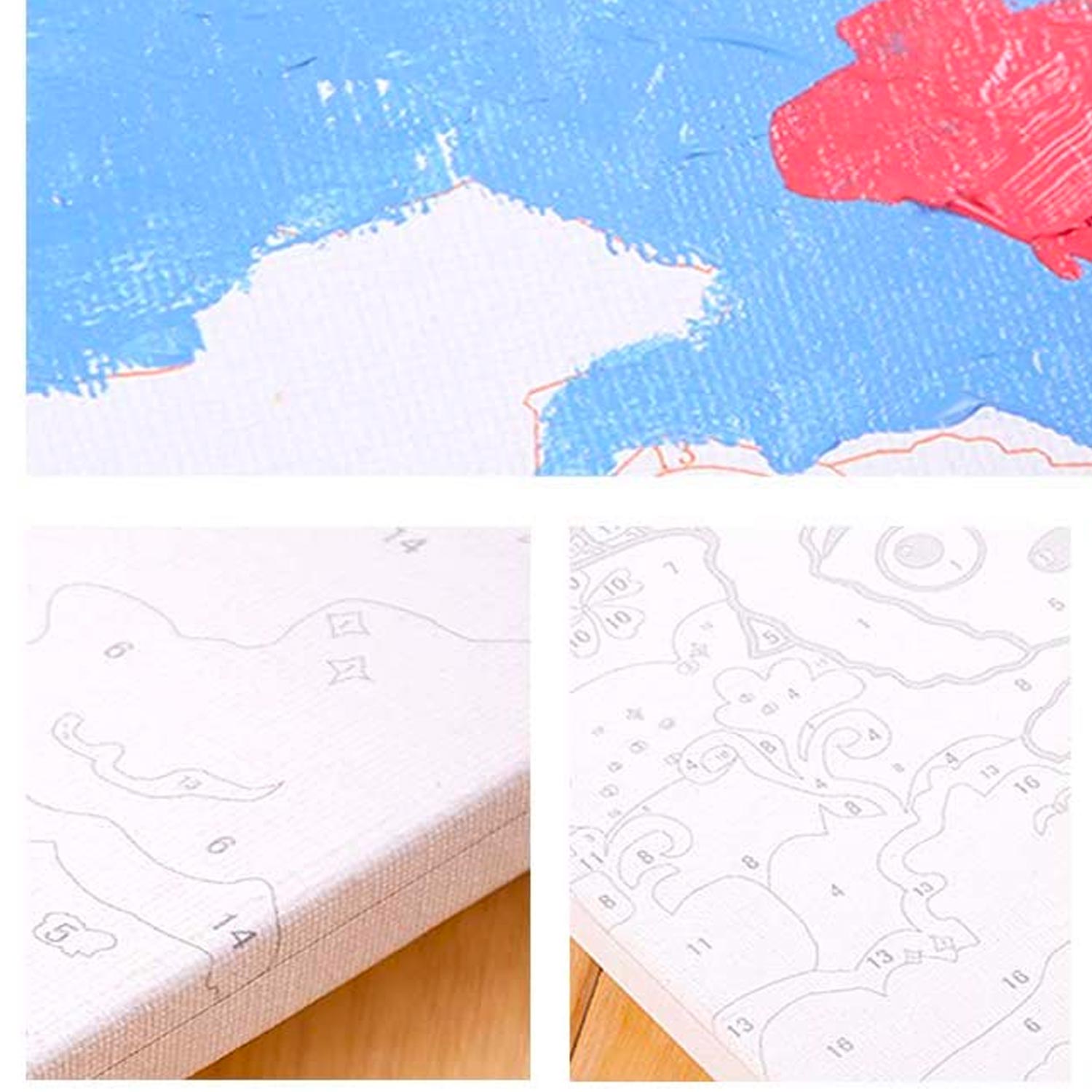 A paint-by-number set.