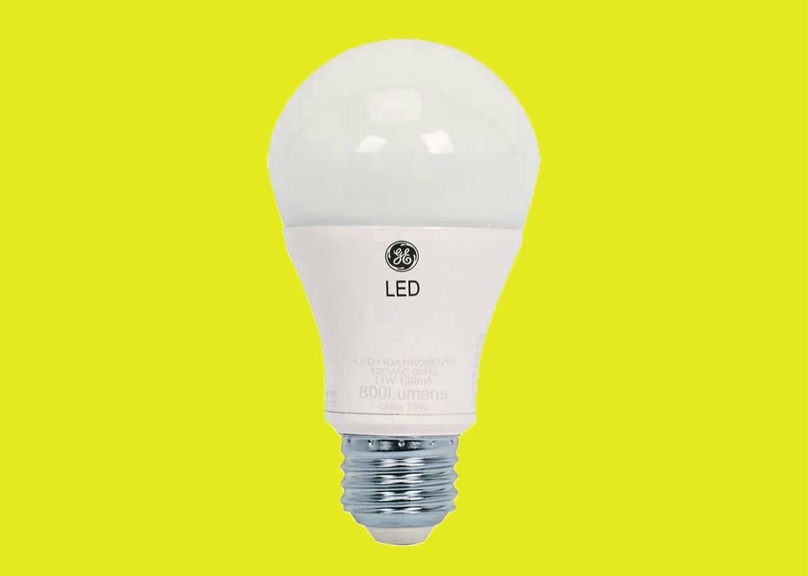 GE LED bulb.
