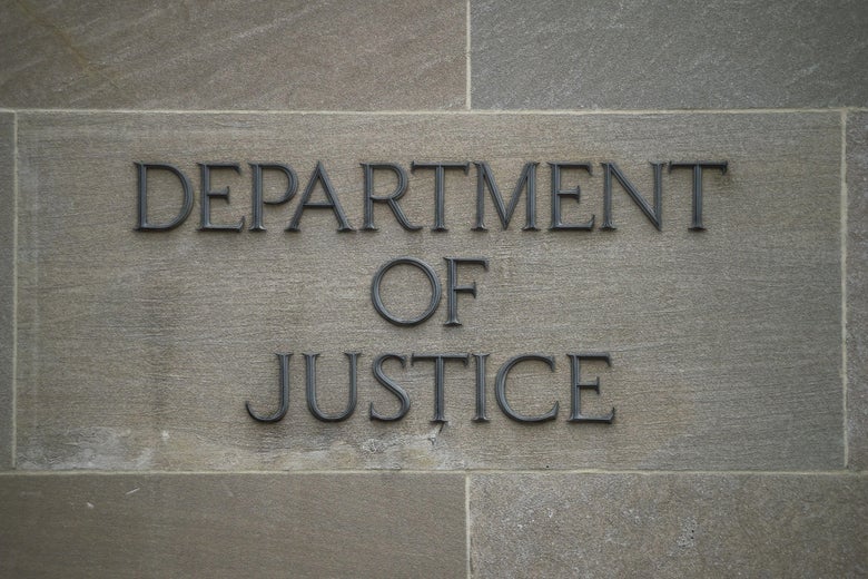 The Department of Justice building in Washington, D.C. on April 18, 2019. 
