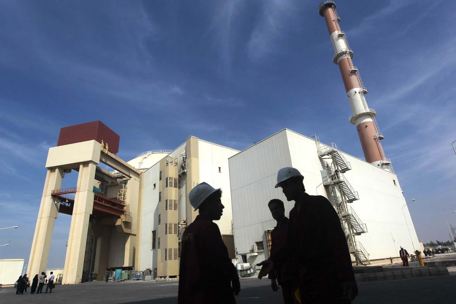 The reactor building at the Russian-built Bushehr Nuclear Power Plant in Iran.