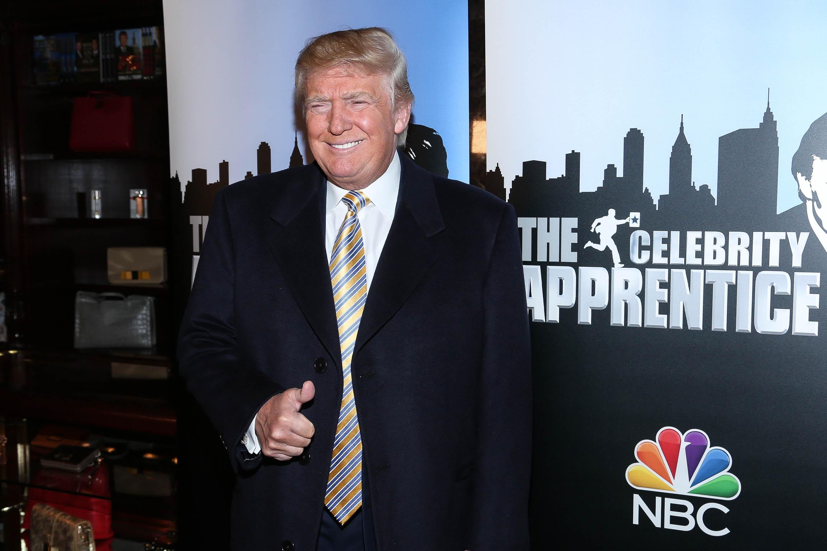 Donald Trump attends Celebrity Apprentice Red Carpet Event at Trump Tower on January 20, 2015 in New York City. 