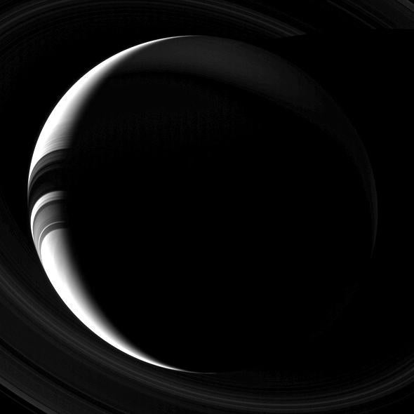 crescent Saturn