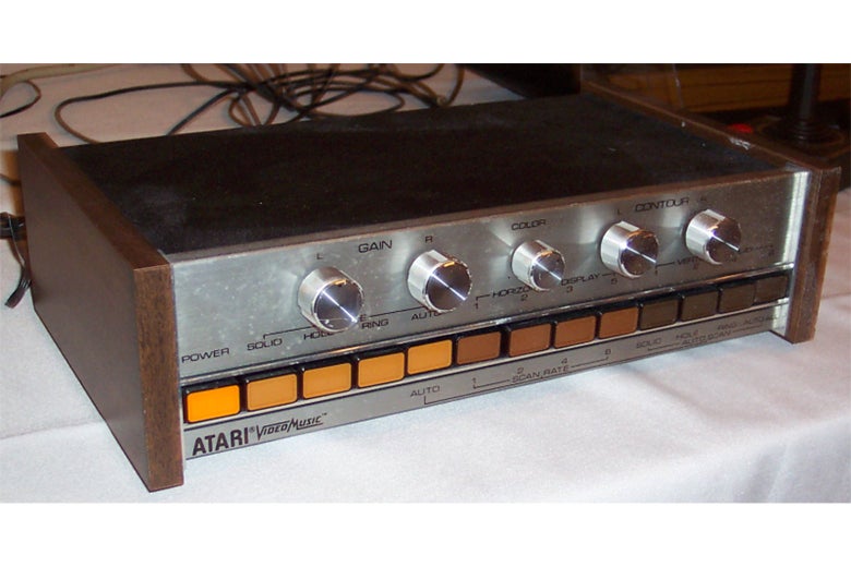 A closer shot of the Atari Video Music System.