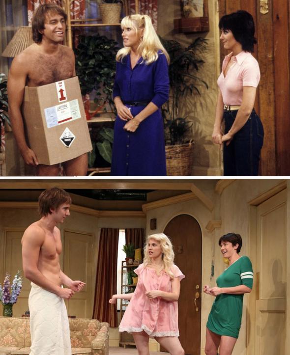 John Ritter, Suzanne Somers and Joyce DeWitt in Three's Company 