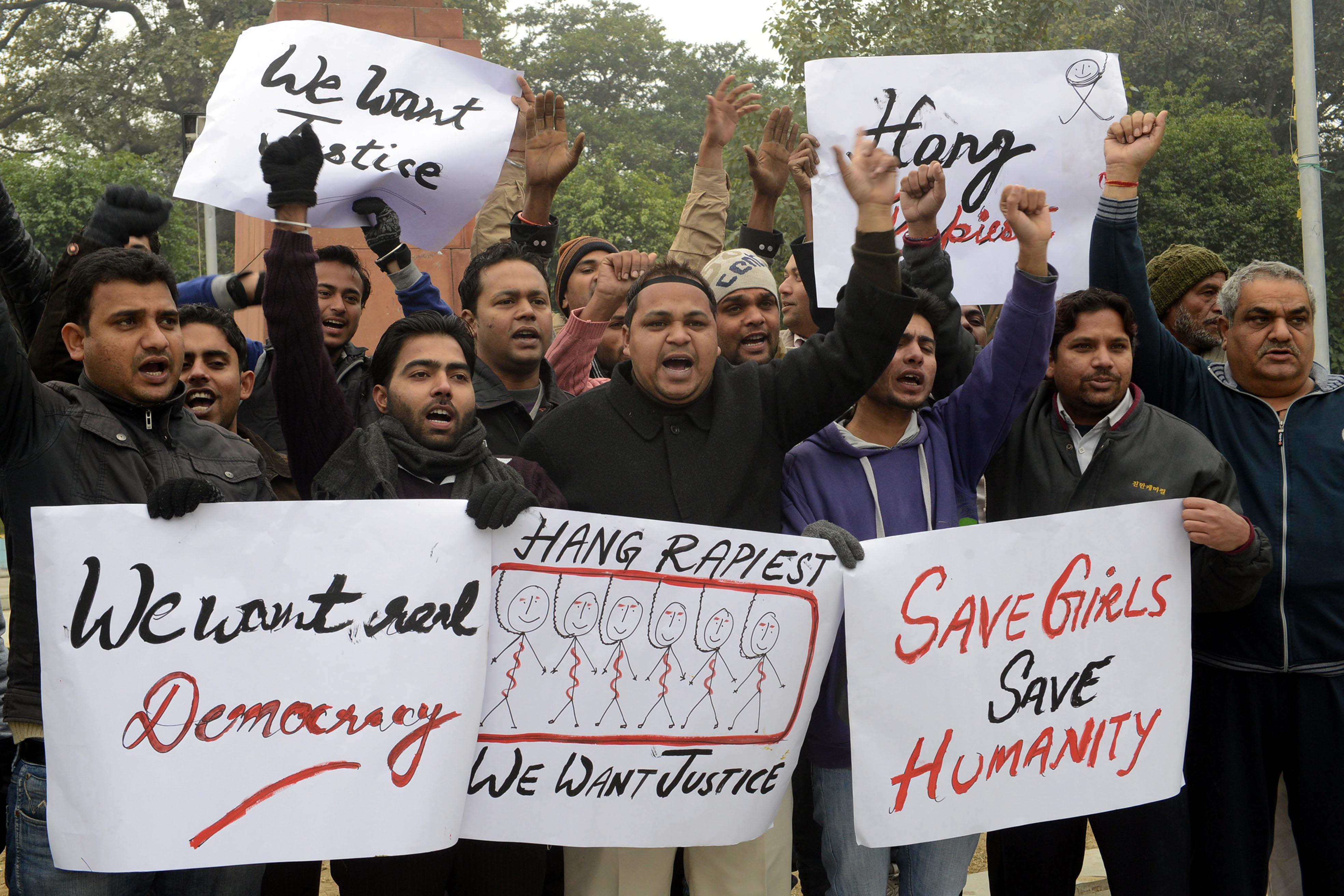 In India, men are beginning to protest rape.