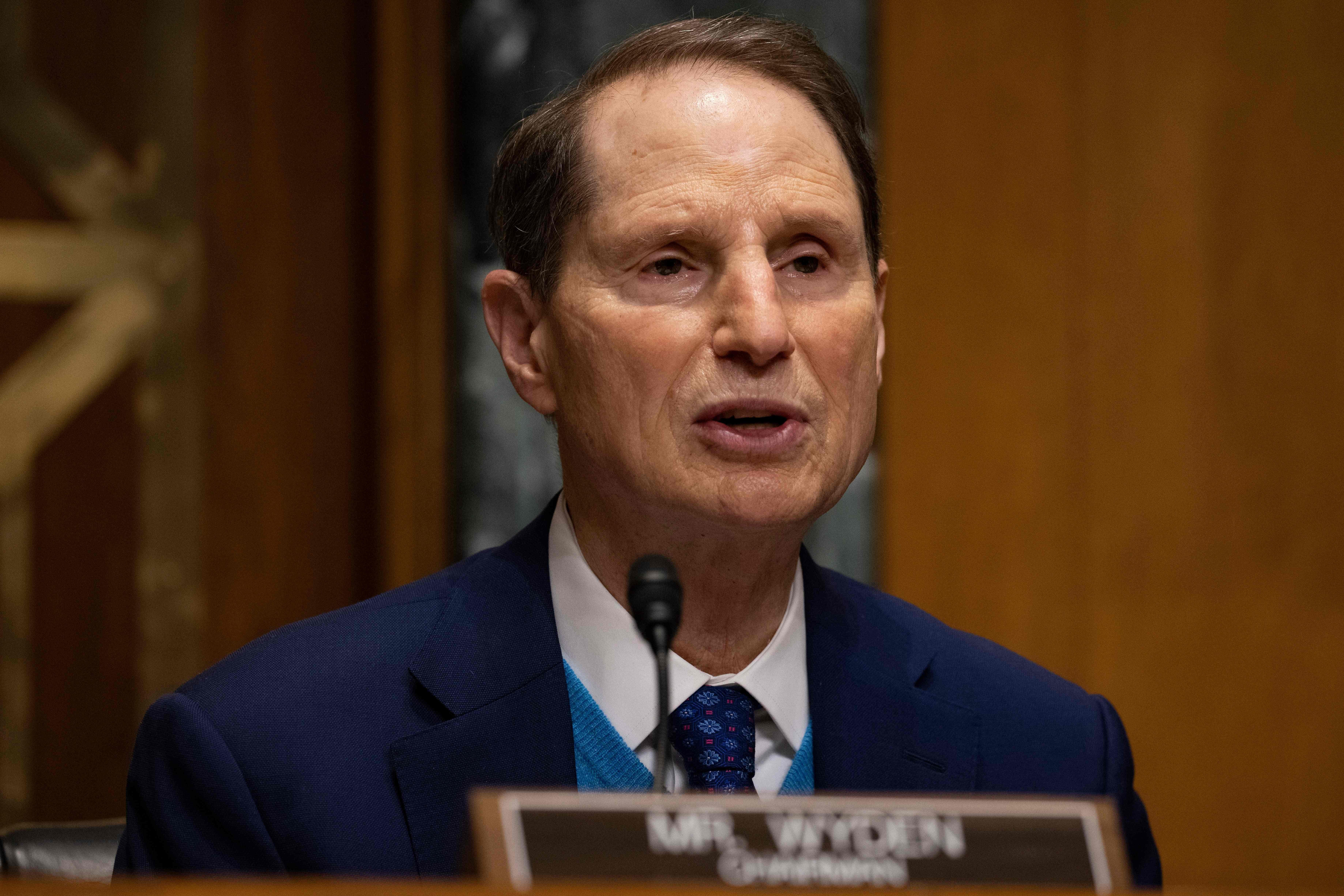 Ron Wyden at a hearing.