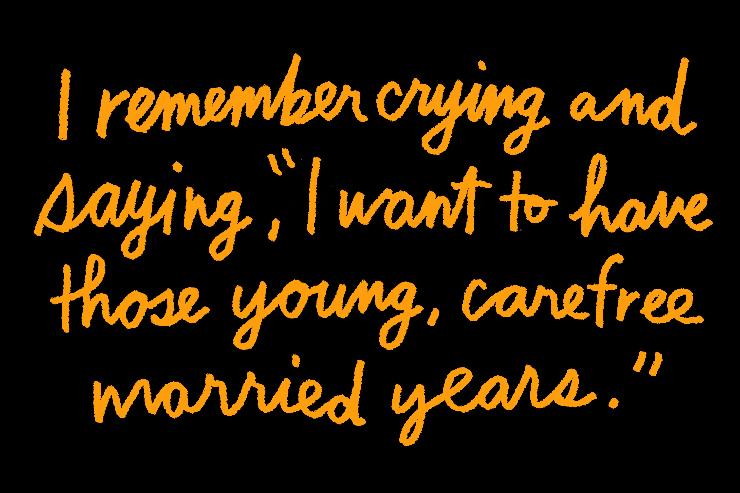 "I remember crying and saying, 'I want to have those young, carefree married years.'" - Allison Benedikt