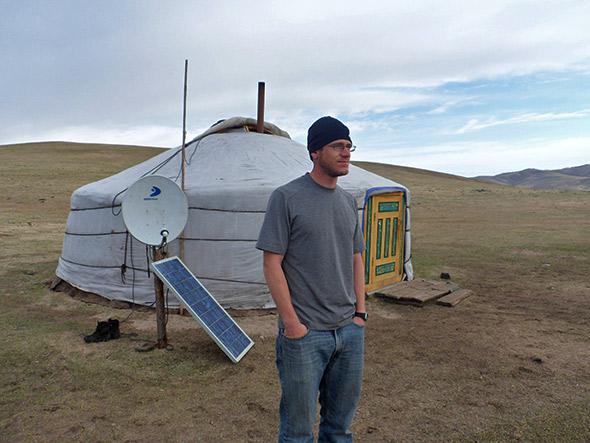 Mongolia ger solar panel