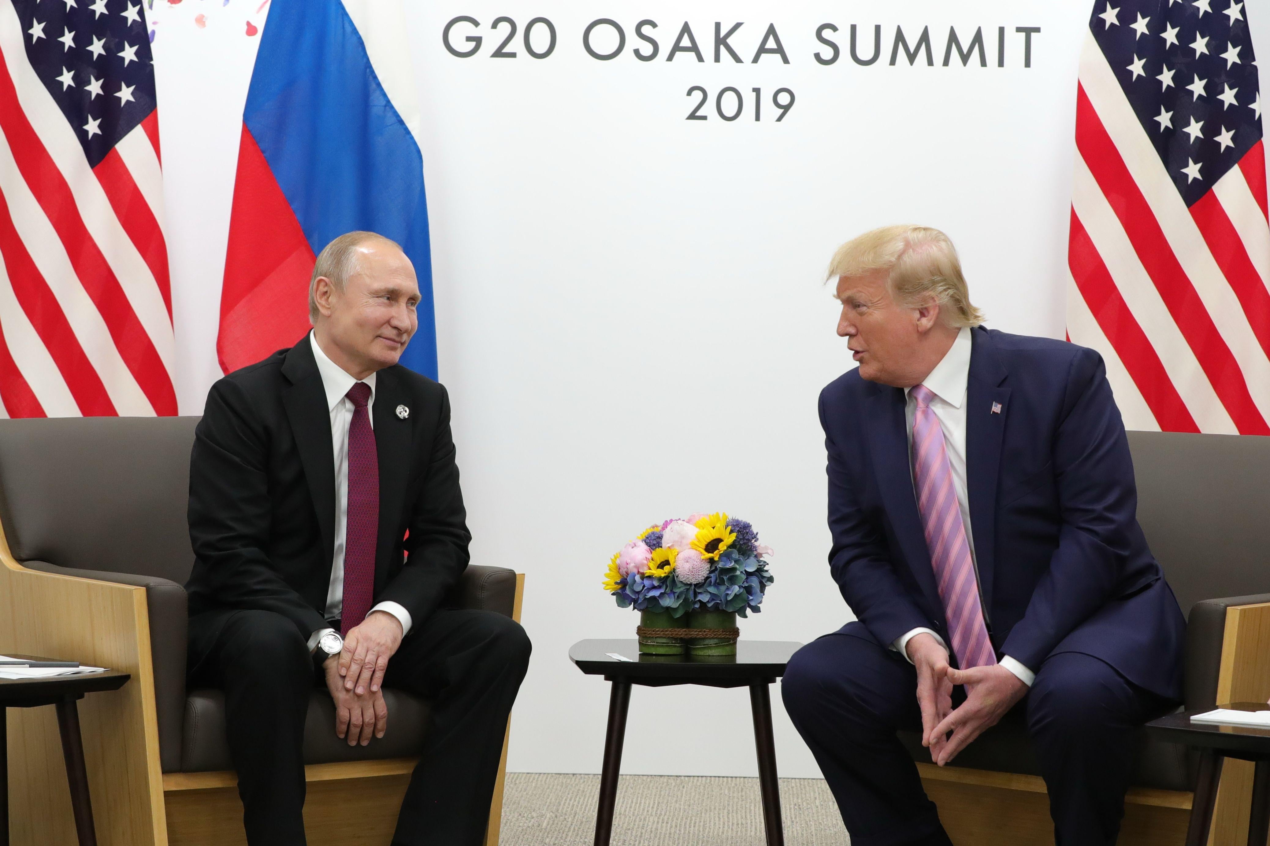 Russian President Vladimir Putin and President Donald Trump.