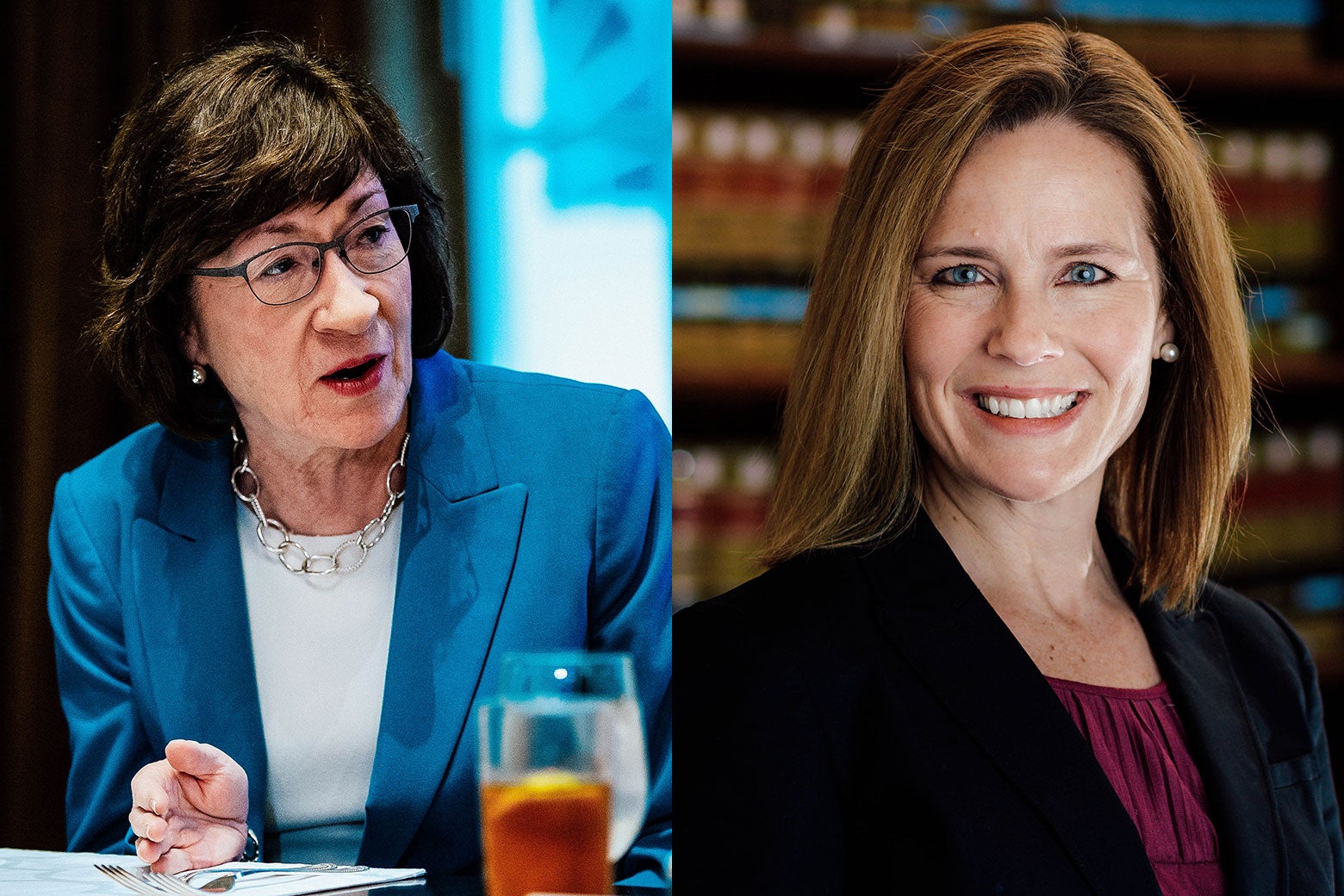 Susan Collins, Amy Coney Barrett.
